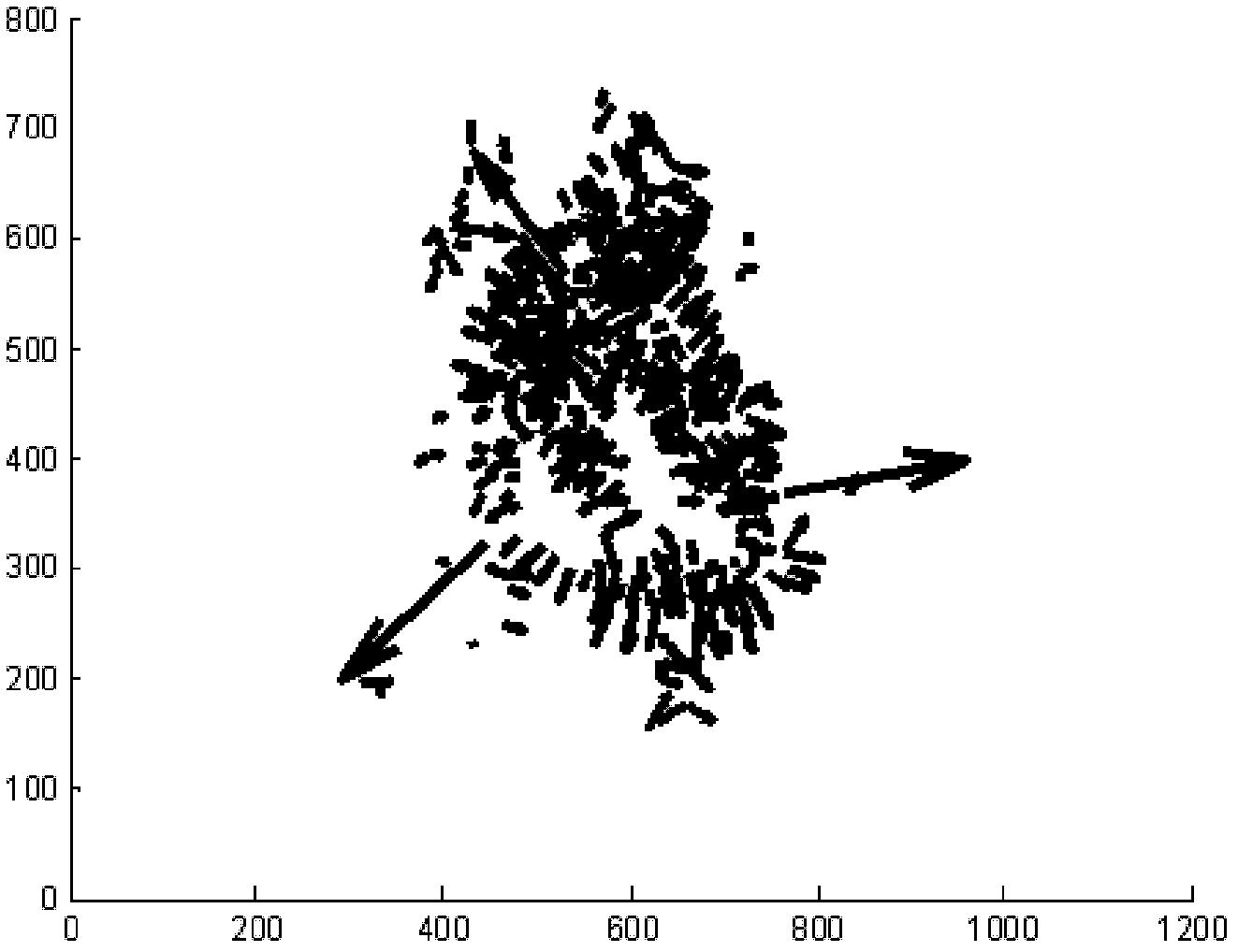 Method for detecting moving target region aiming at underwater microscopic video