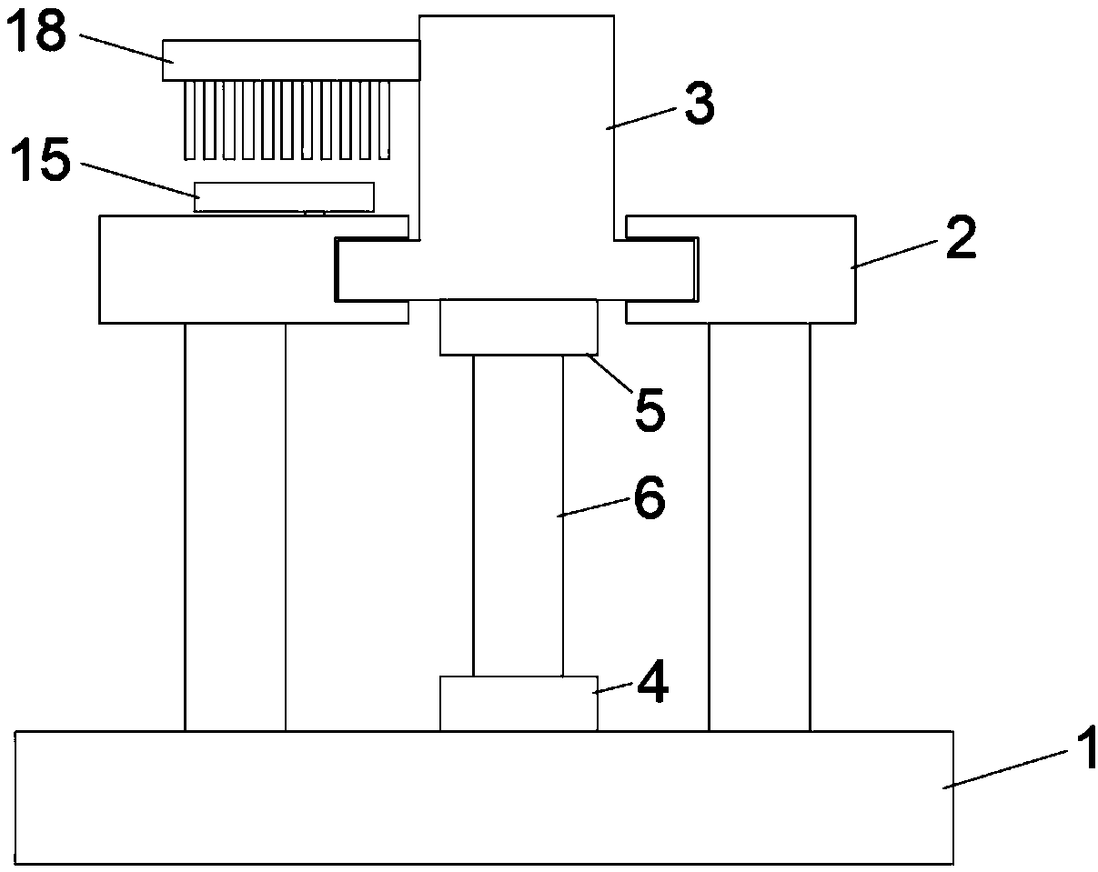 Planar magnetic element cleaning device