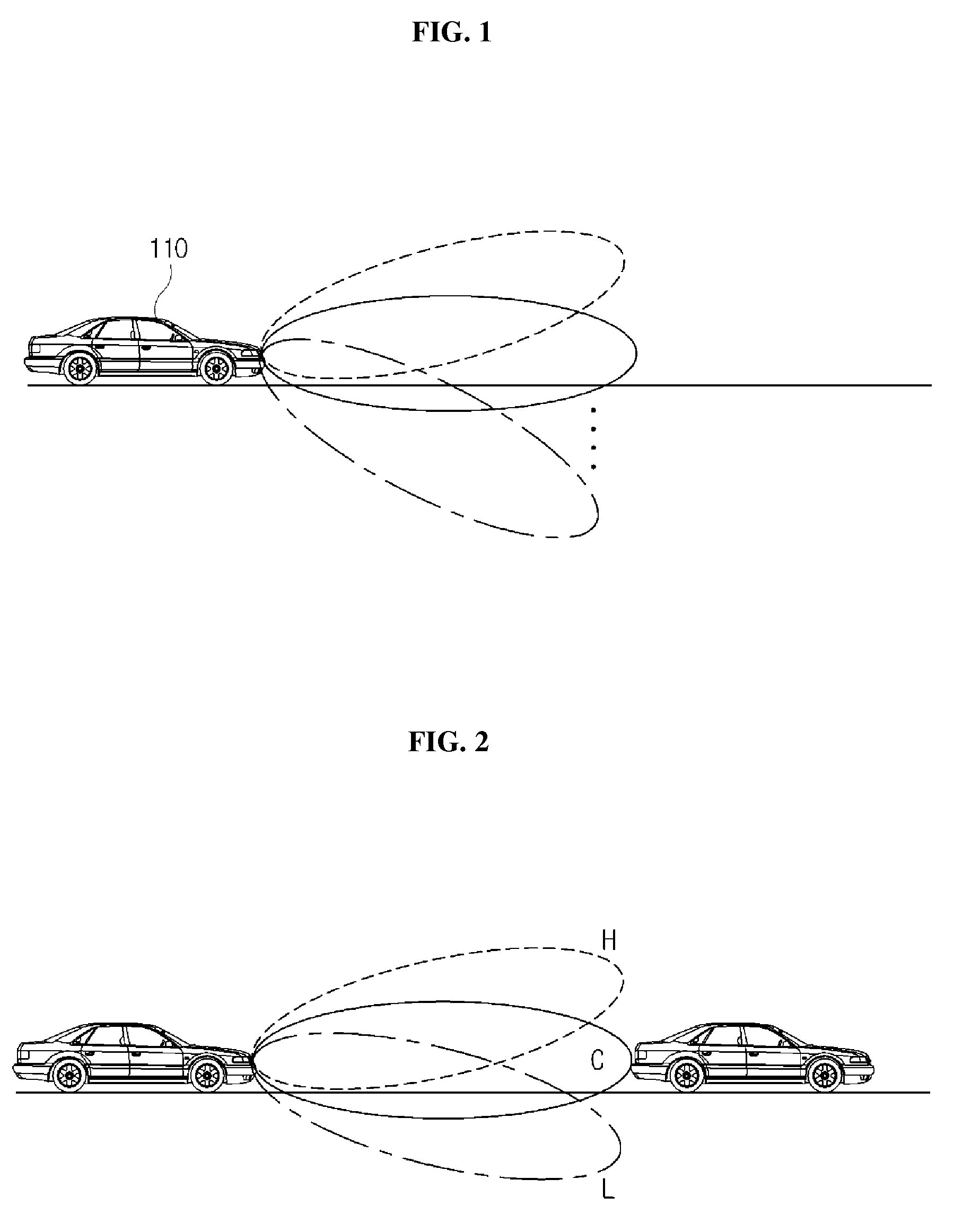 Vehicle type radar device and vehicle type radar control method