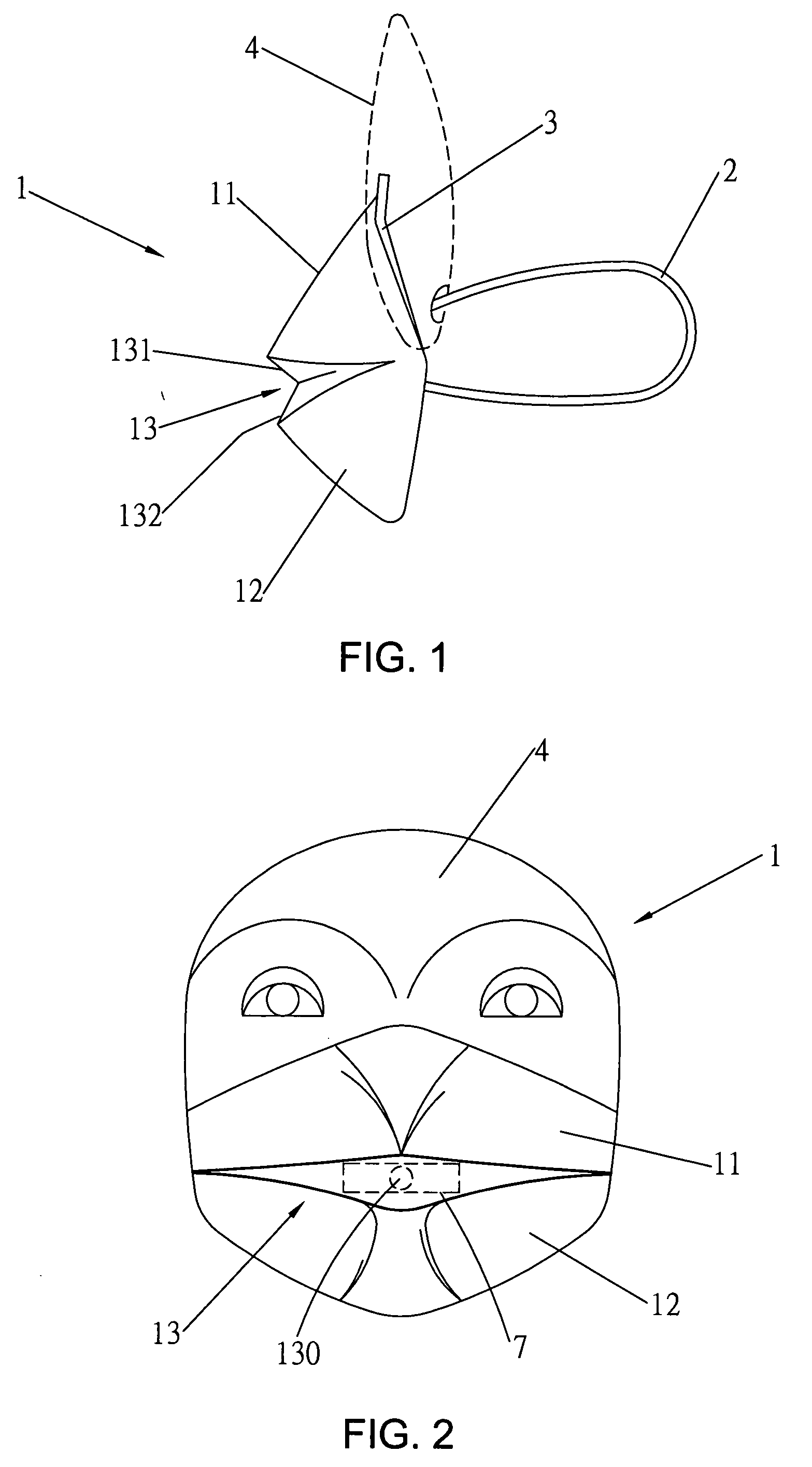 Amusing mask having composite formative variability function