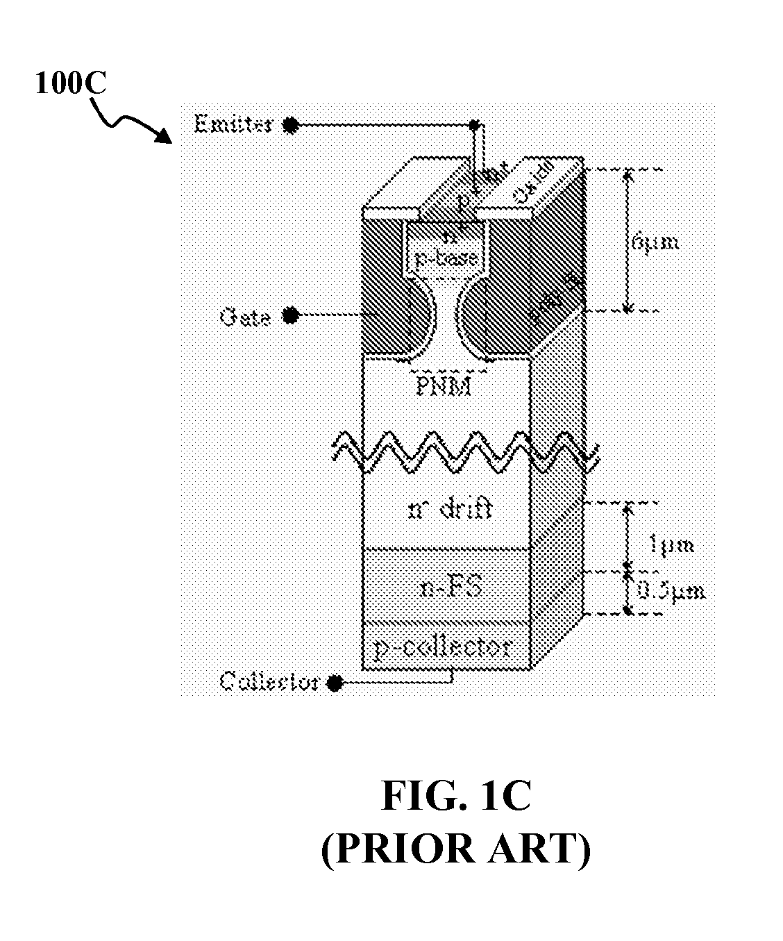 Charge reservoir IGBT top structure