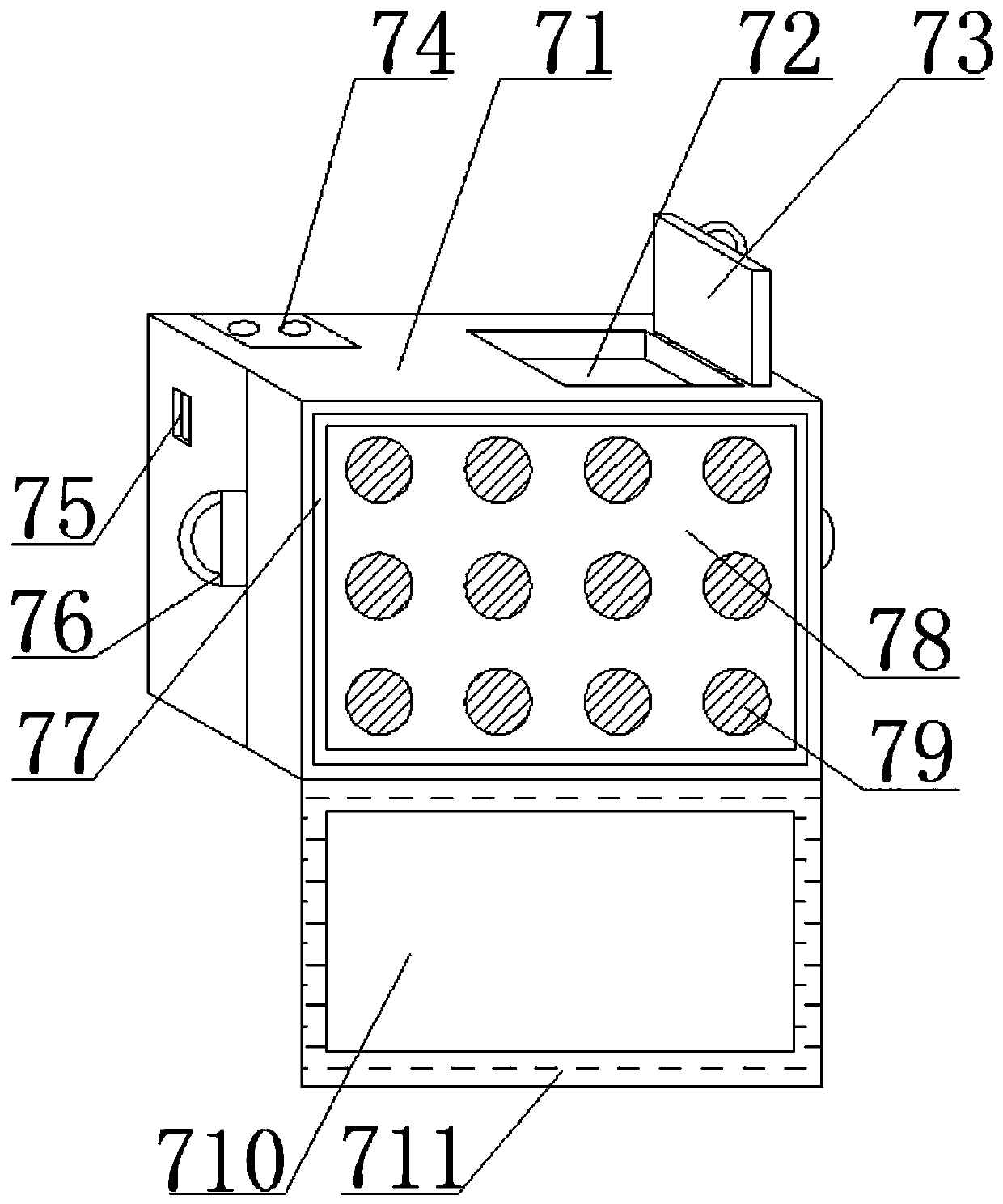 Observation treatment instrument for obstetrical departments