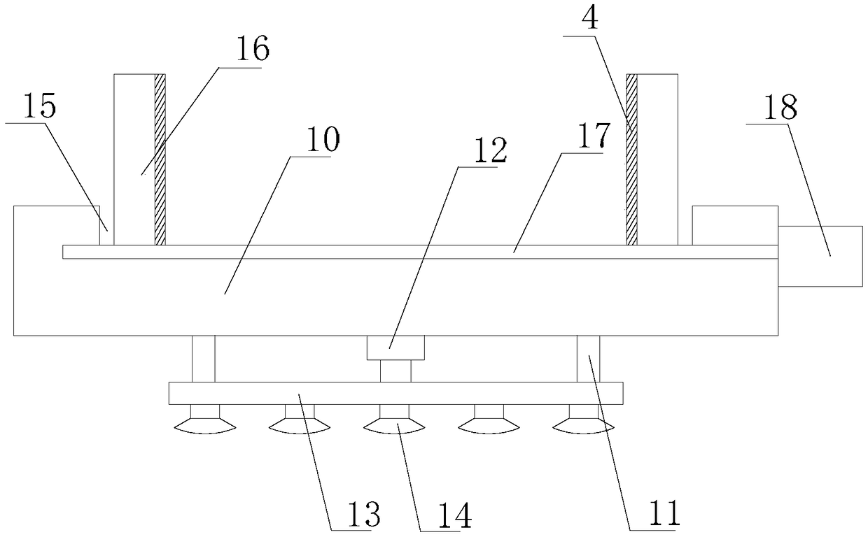 Anti-overturning end table based on negative pressure suckers