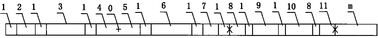 Reel-type planning display line for pasting badminton court