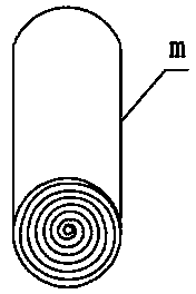 Reel-type planning display line for pasting badminton court