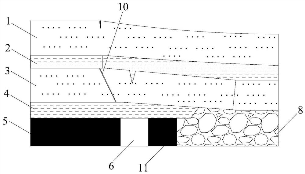 Method of gob-side entry retention for small coal pillars in deep mines based on pressure relief of faulty roofs in key layers below the roof