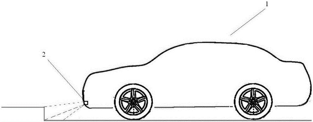 Double-sensor detection based automobile auxiliary early warning method