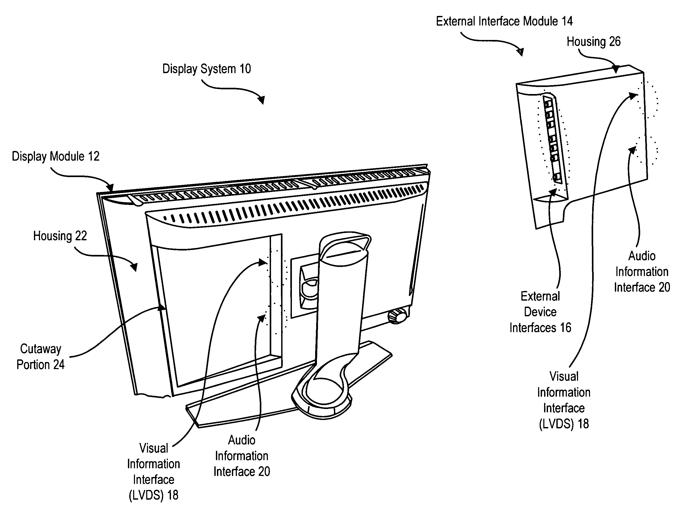 System and method for modular display