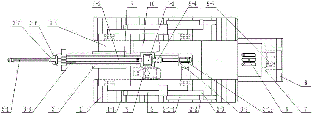 Self-moving type water jet drilling machine