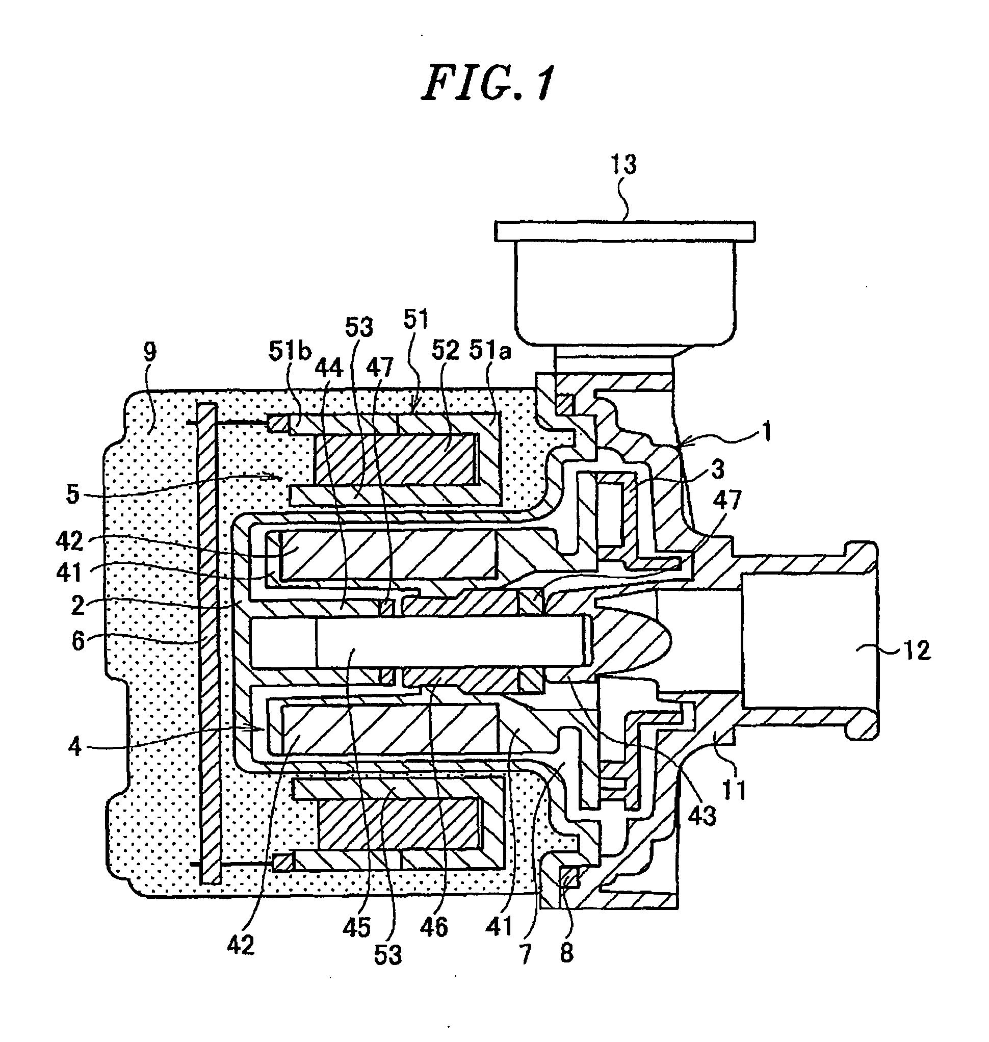 Claw pole type motor and pump