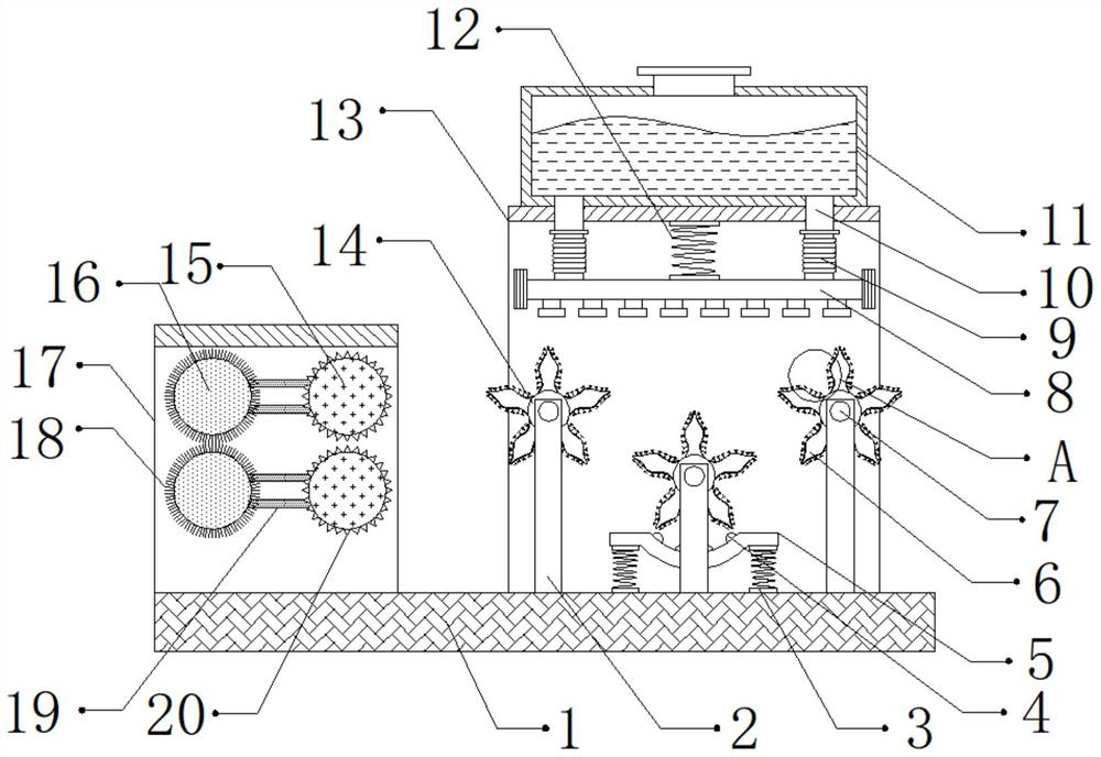 Textile cloth wetting device for textile use