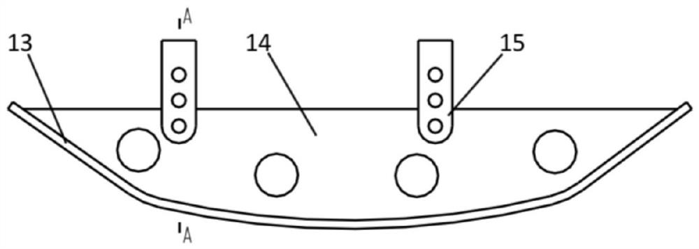 Chain cangue type mine sweeping device