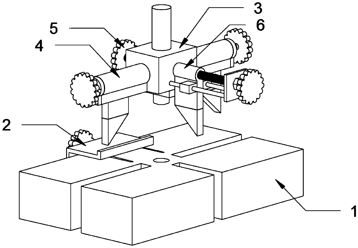 A rapid punching device for auto parts