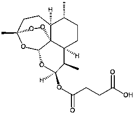 Artesunate preparation for injection, and application thereof