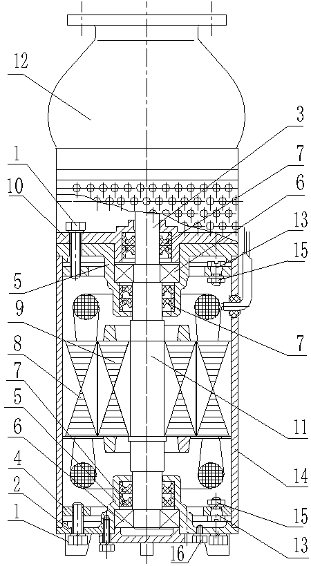 Submersible electric pump convenient to machine and assembly and high in assembly efficiency