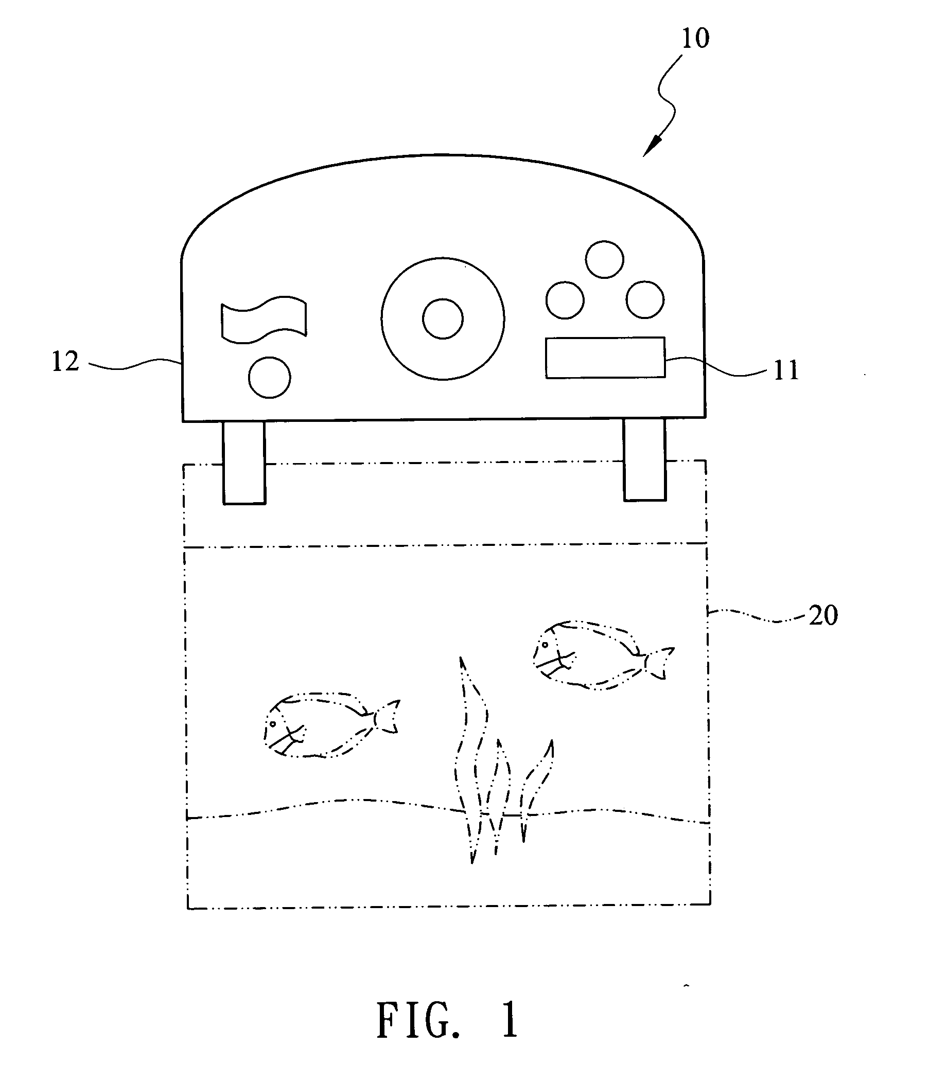 Lighting apparatus having separate control panel