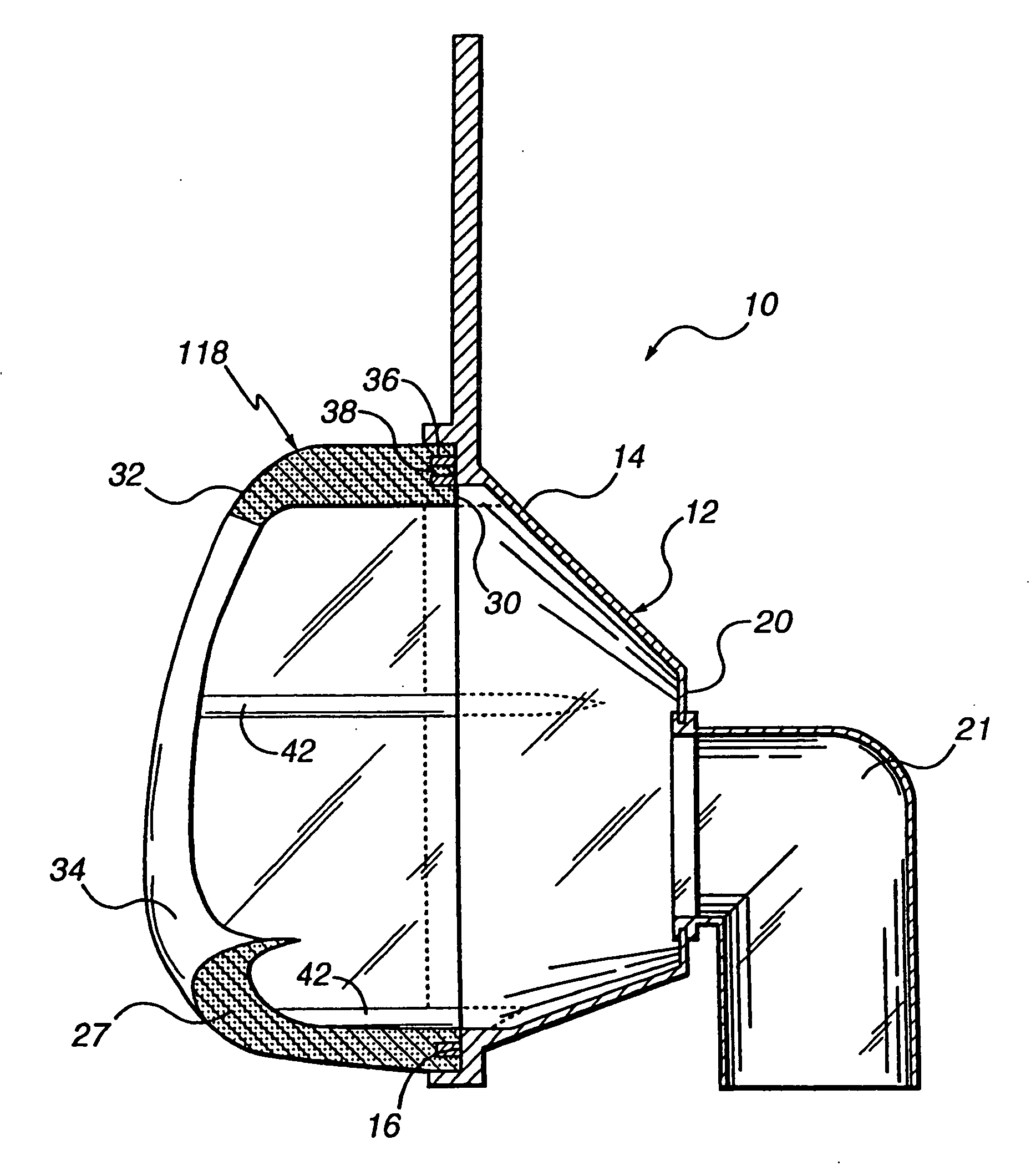 Patient contacting seal and mask using same