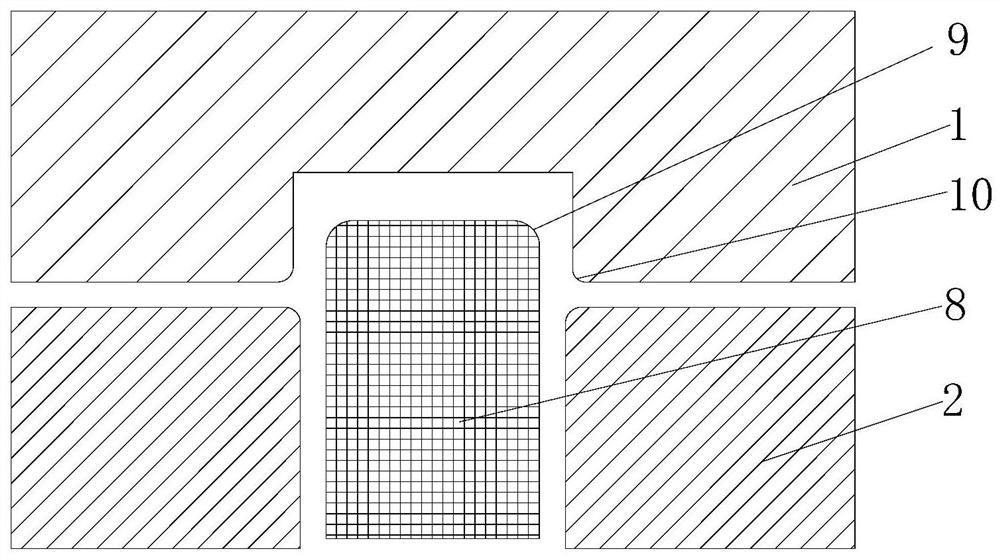 Aluminum-plastic film punching structure and method for a soft-pack lithium-ion battery