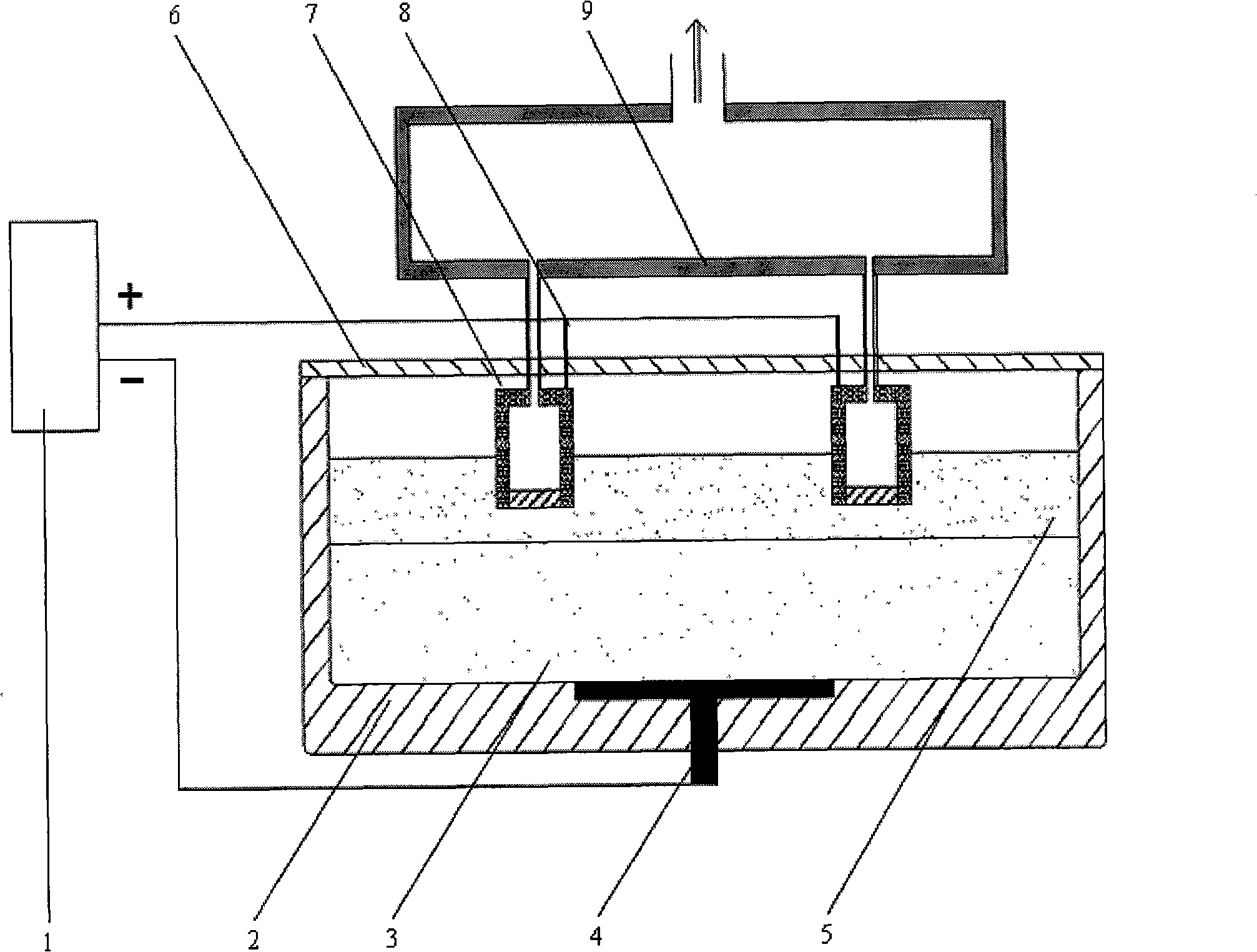 Slag nonpollution deoxygenation method capable of regulating anode oxygen partial pressure and device thereof