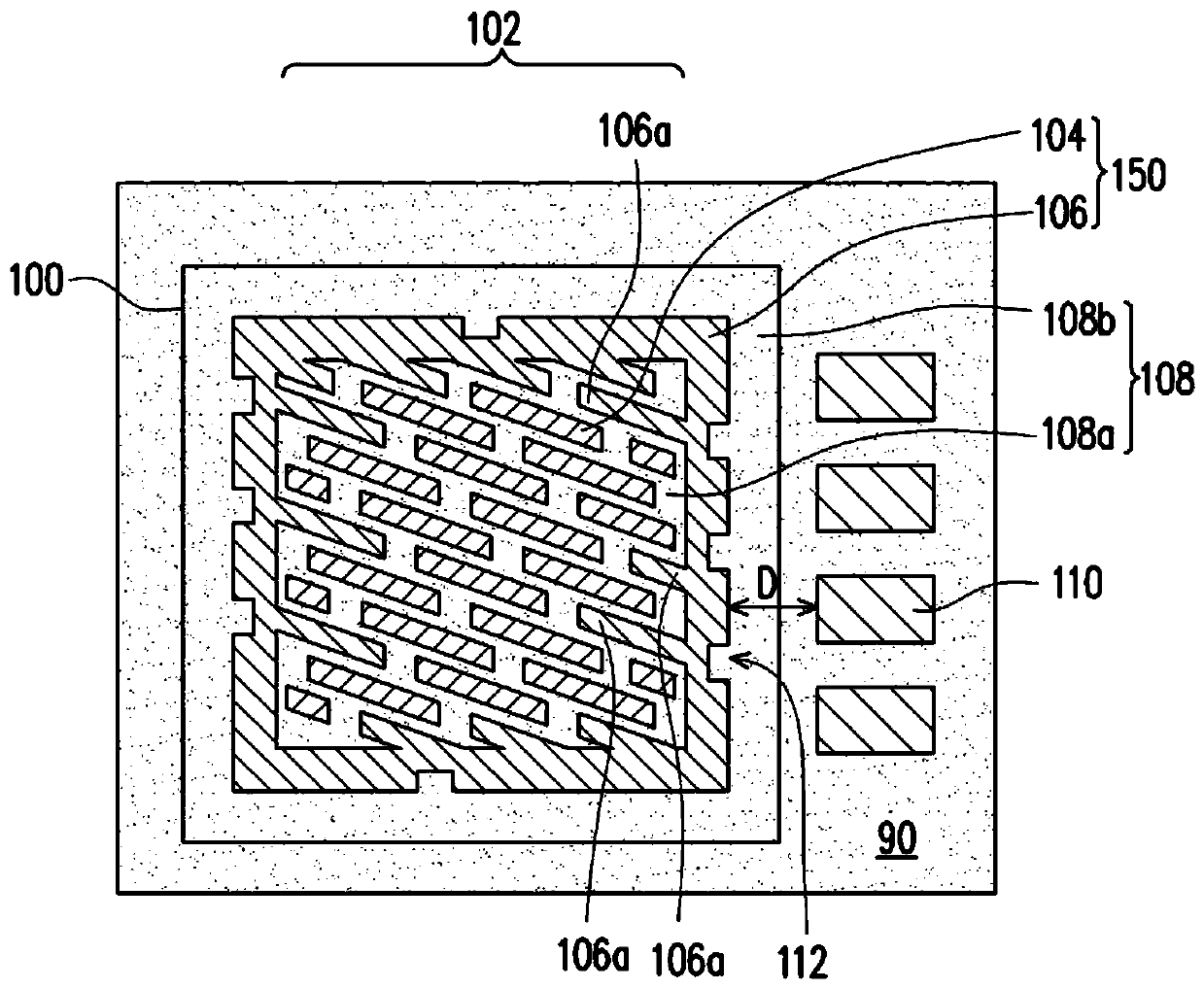 Active region structure and method of forming same