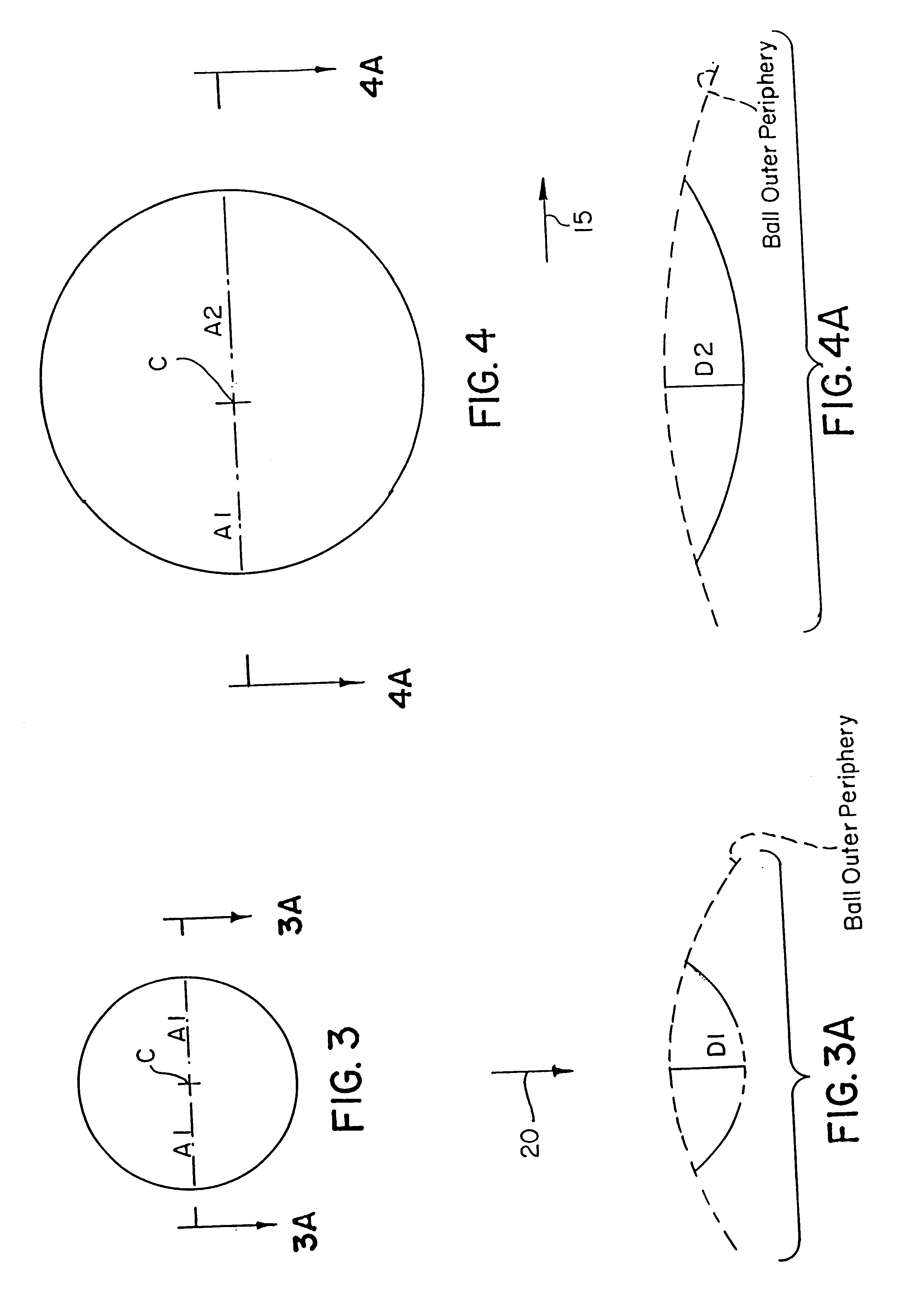 Method for forming elongated dimples