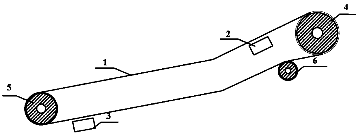 Anti-tearing rubber conveying belt and conveying belt monitoring system