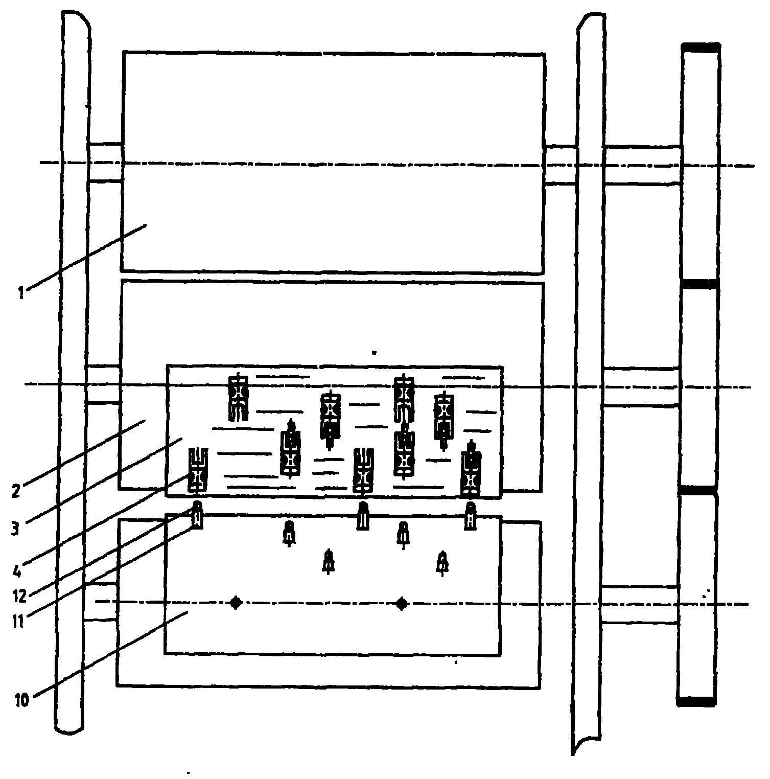 Complete waste cleaning rotary die cutting machine