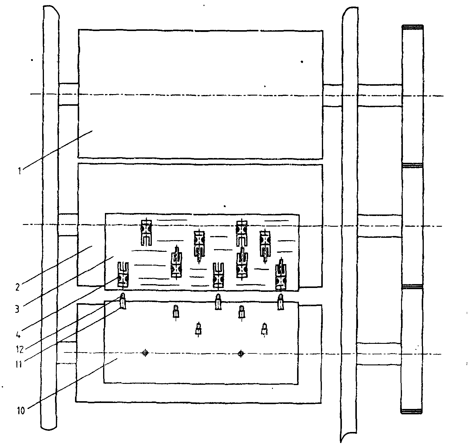 Complete waste cleaning rotary die cutting machine