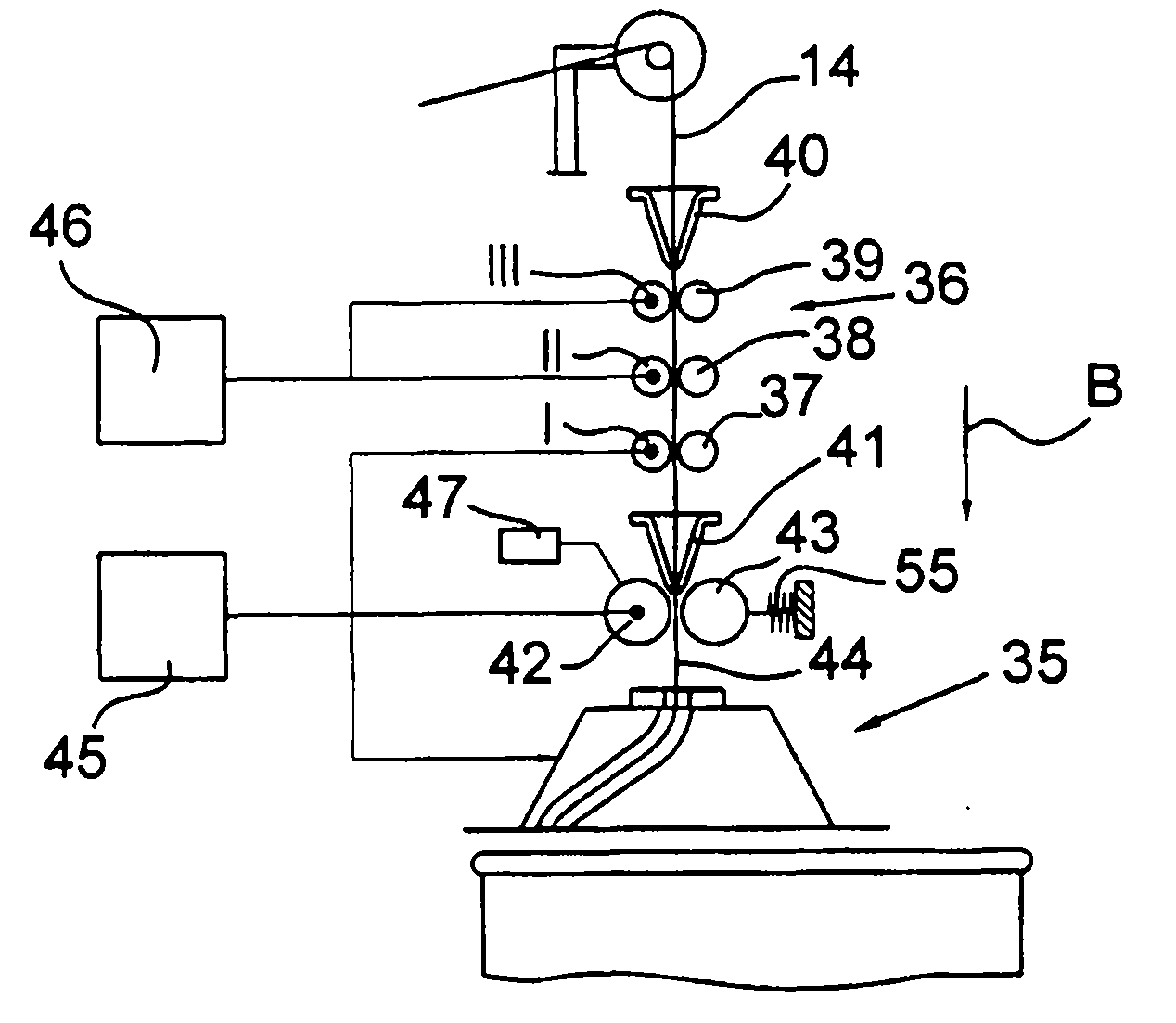 Apparatus used on a spinning room preparation machine having a drafting mechanism for drafting strand fibre materials,