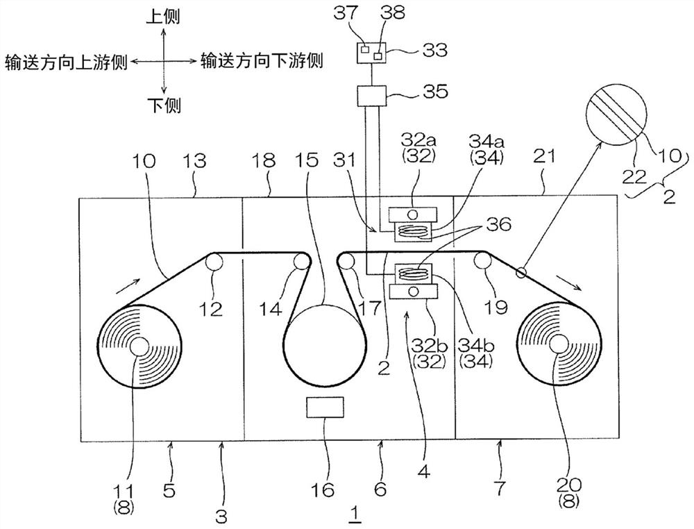 Resistance measuring apparatus, film manufacturing apparatus, and manufacturing method of conductive film