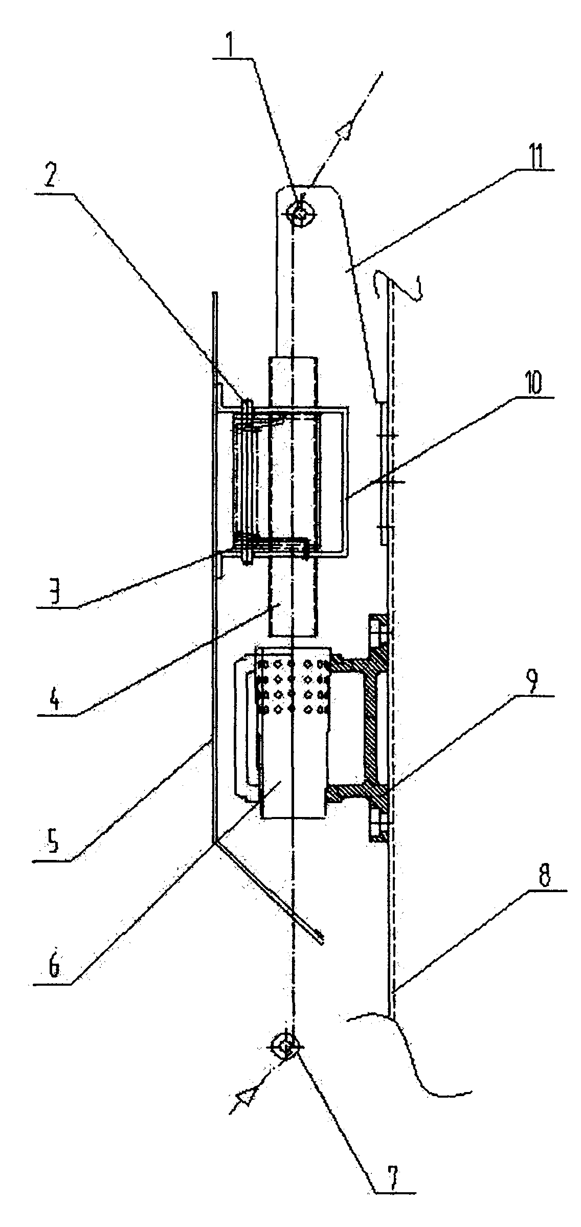 Jet combustion device for yarn singeing machine