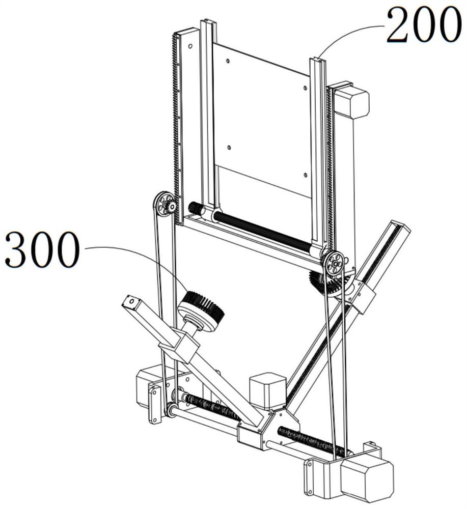 Automatic turning-over and cleaning component applied to recovery processing of old and useless circuit board