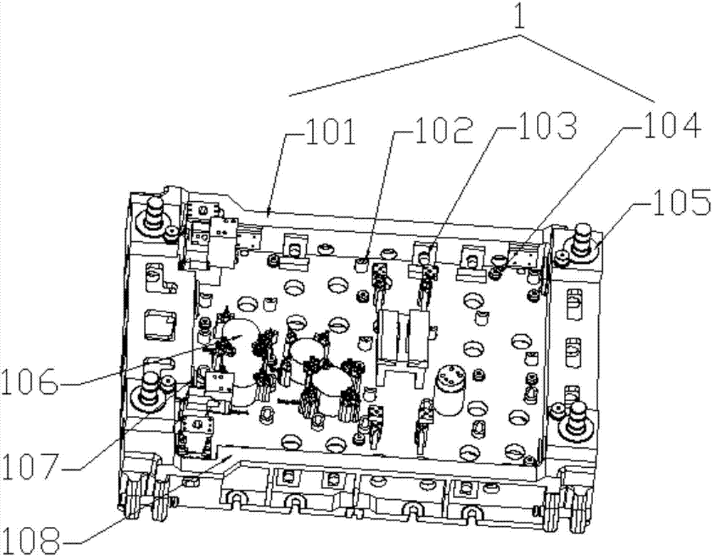 Combined type punching die