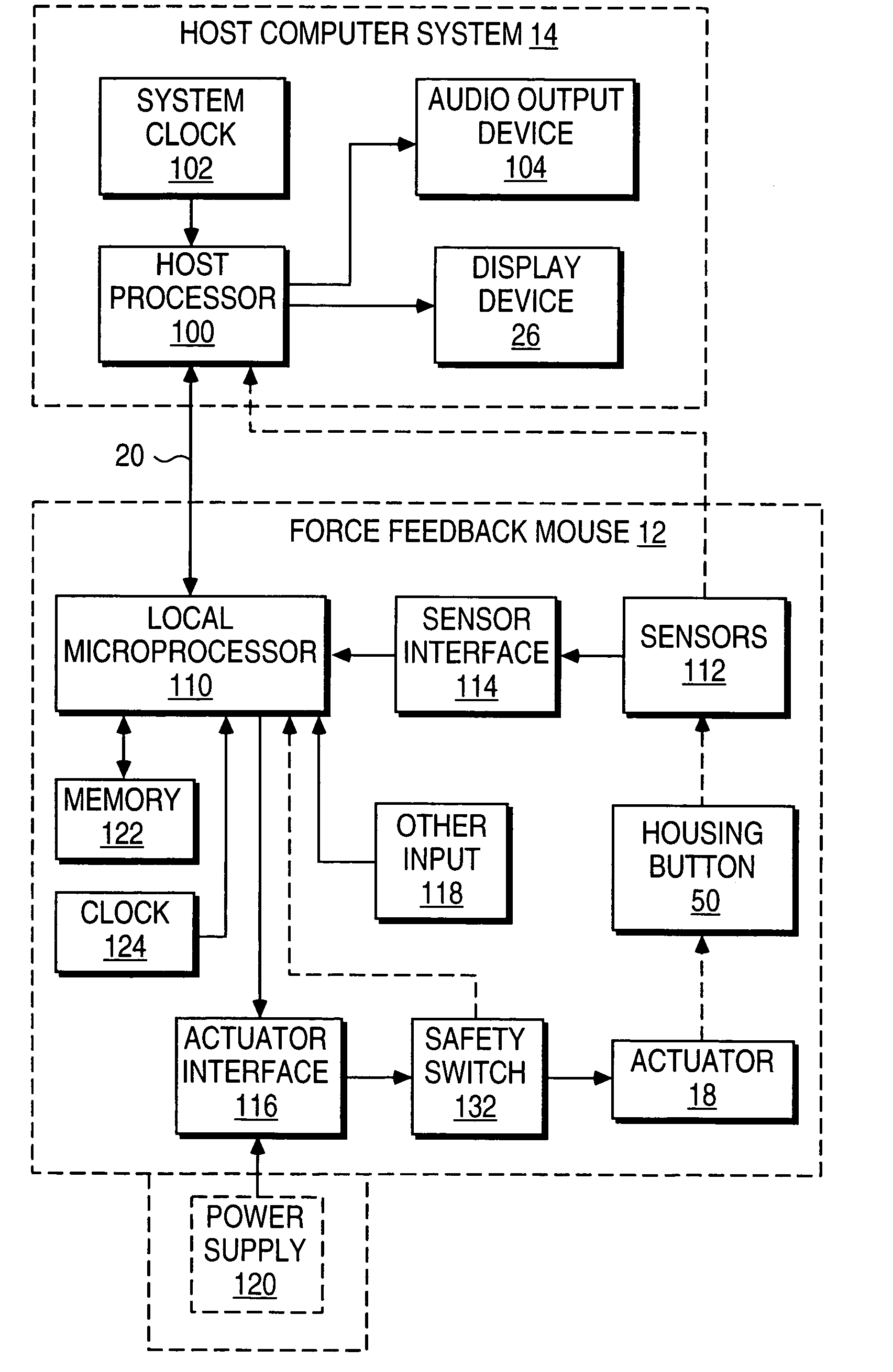 Low-cost haptic mouse implementations