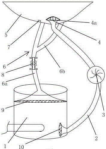 Fountain type chilled water storage system for large place