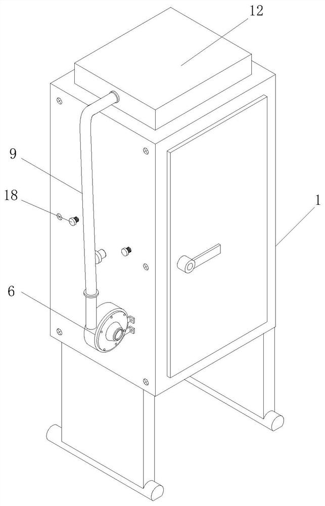 Chemical textile air-drying device