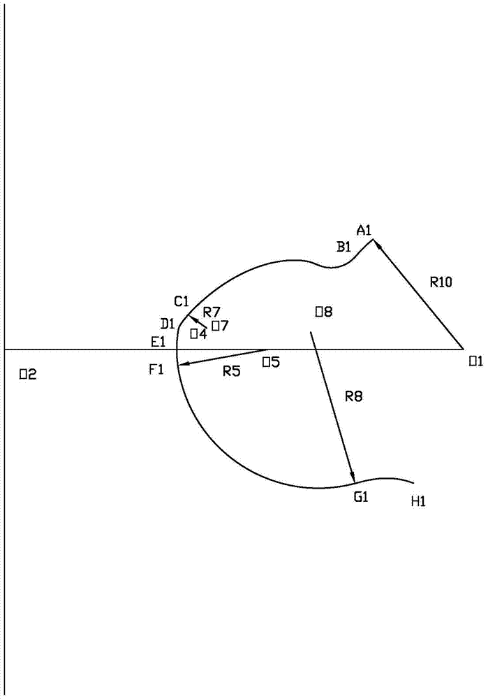 A twin-screw compressor rotor tooth profile