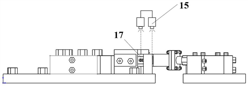 Experimental test system and method for dynamic characteristics of dry friction damping