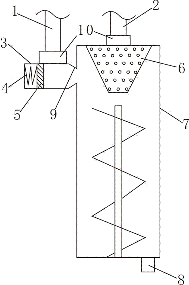 Gel extinguishing material mixer