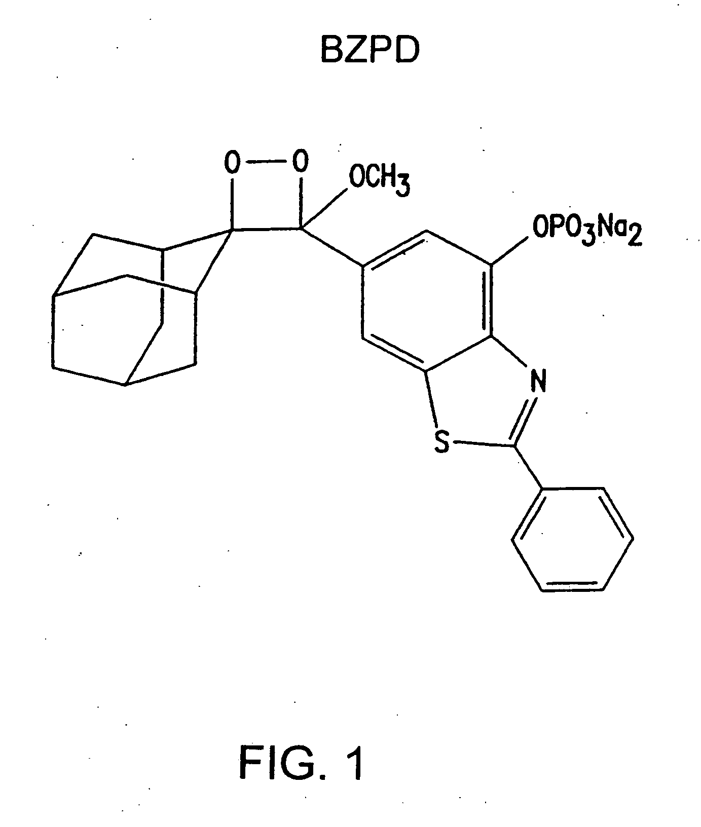 Heteroaryl substituted benzothiazole dioxetanes