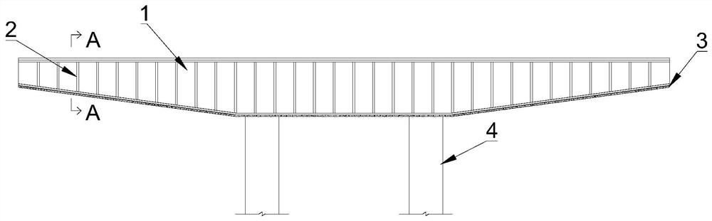 Prestressed UHPC shell-concrete inner core combined cover beam structure and construction method thereof