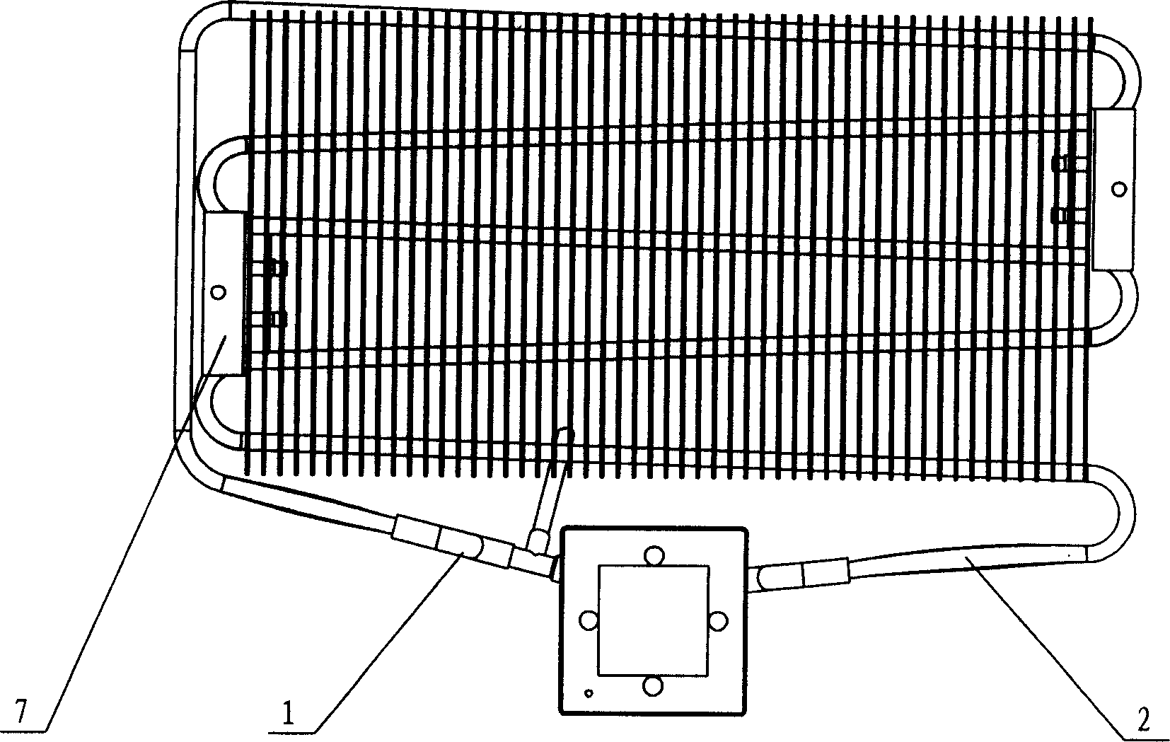 Heat pipe device for electronic refrigerator and making method thereof