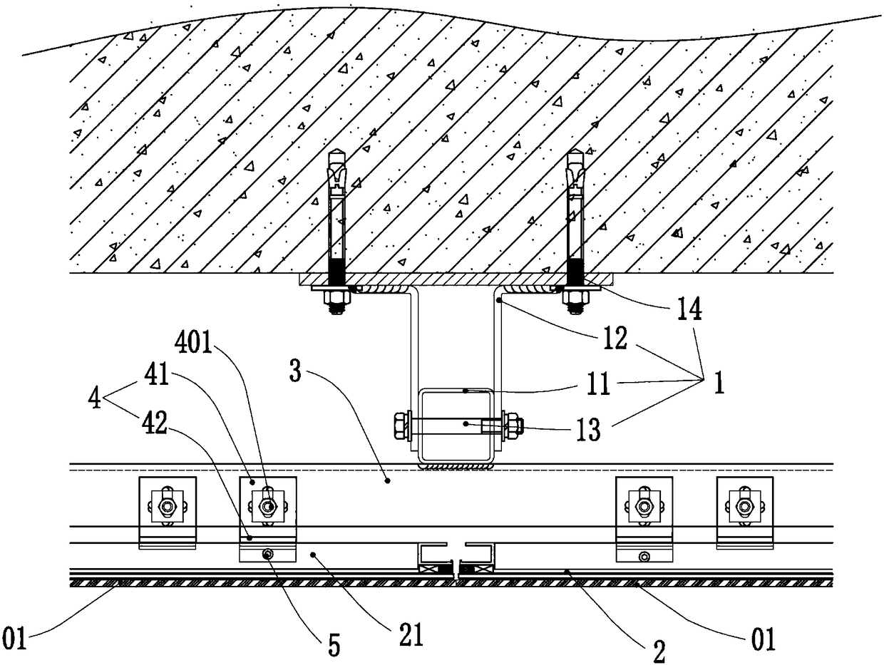 Ceramic thin plate-glass composite board hidden frame mounting system