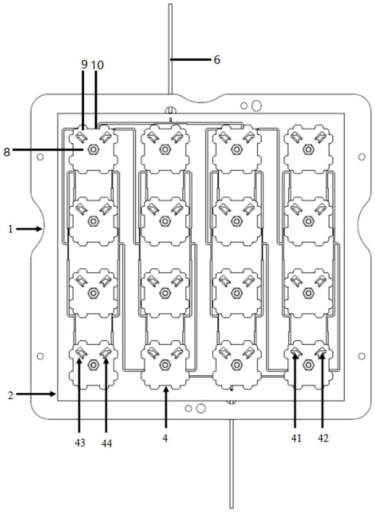 Broadband low-profile 4X4 array dual-polarization directional antenna