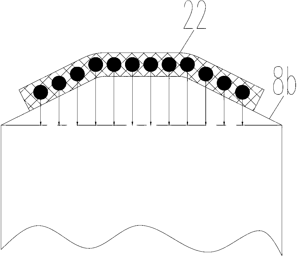 Plate-type composite steel belt leading sheave