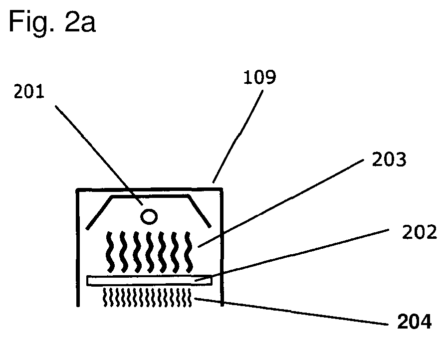 Process and apparatus for producing 3D moldings comprising a spectrum converter