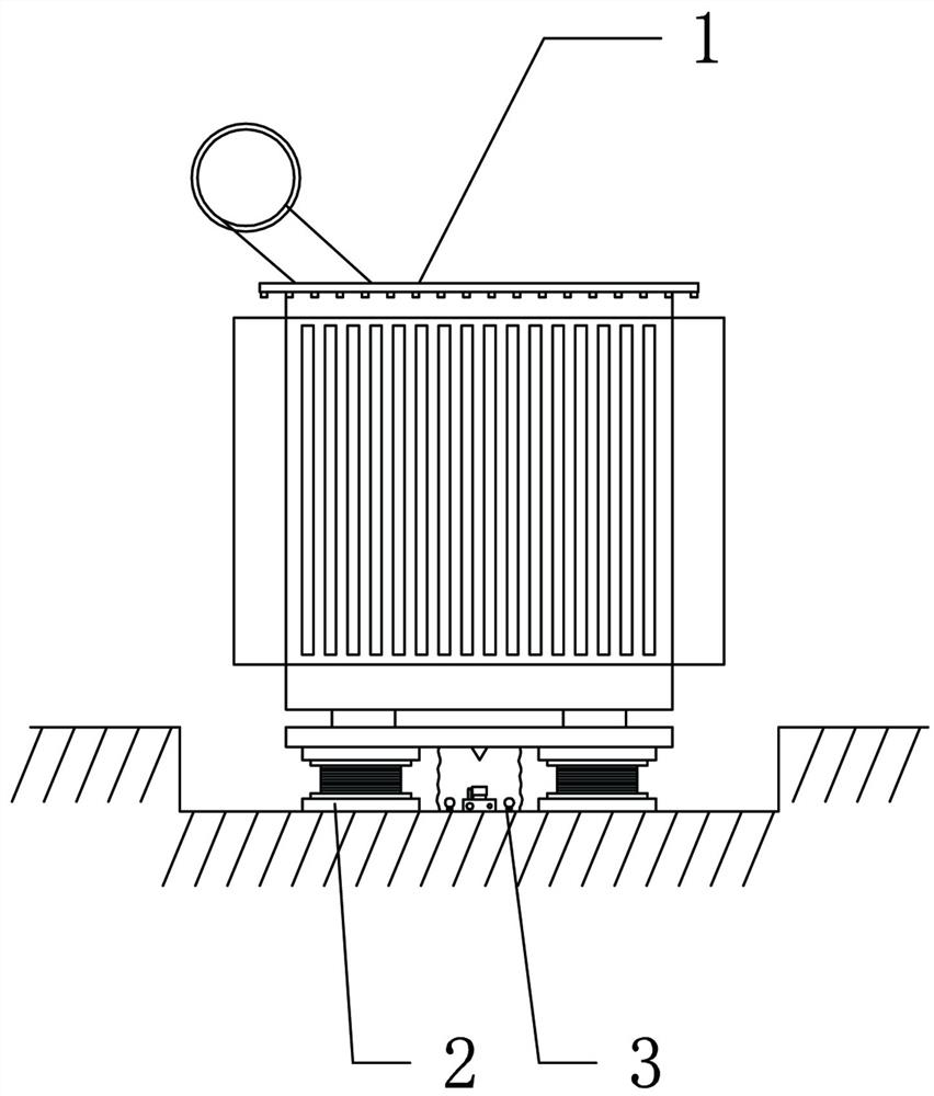 Transformer substation shock isolation monitoring device