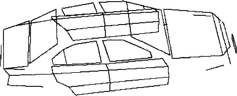 Vehicle collision accident reappearance method based on phototopography and exterior profile deformation of car body