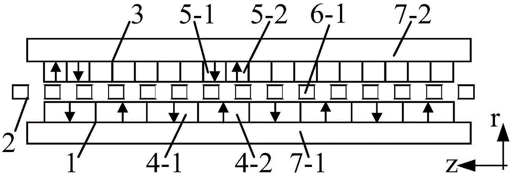 Magnetic-field modulated-type magnetic screw