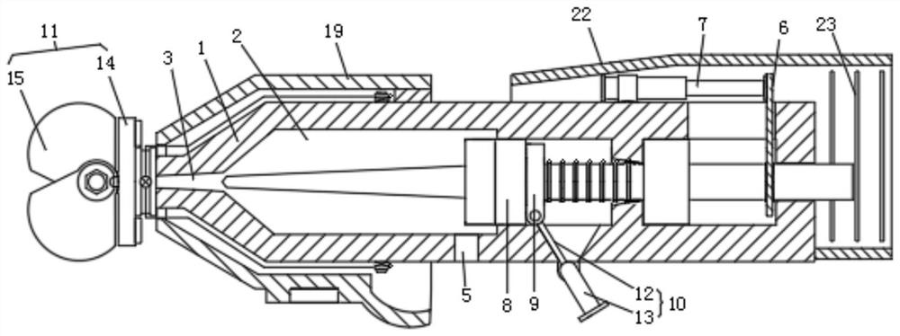 Cabin paint spraying and repairing device